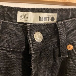 Topshop Cropped Wide Legged Jeans